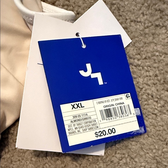 JoyLab Cream Sports Bra with Spaghetti Straps - Picture 3 of 6